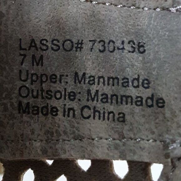 Coconuts by Matisse Women's Boot size 7M Faux Leather Fringe - Picture 5 of 12